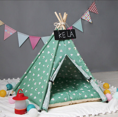 Cotton Triangle Pet Tent