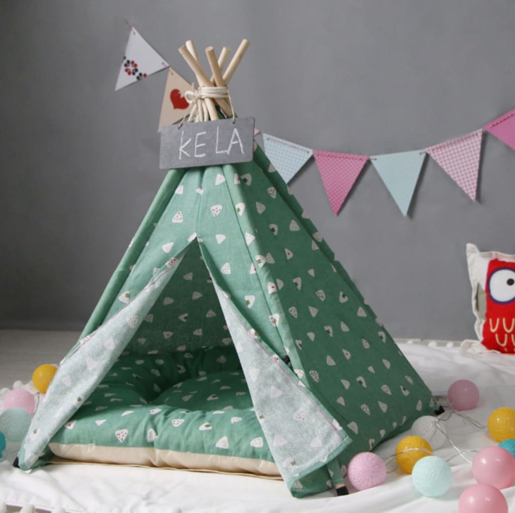 Cotton Triangle Pet Tent