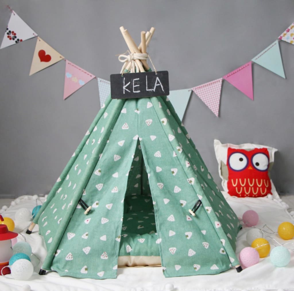 Cotton Triangle Pet Tent